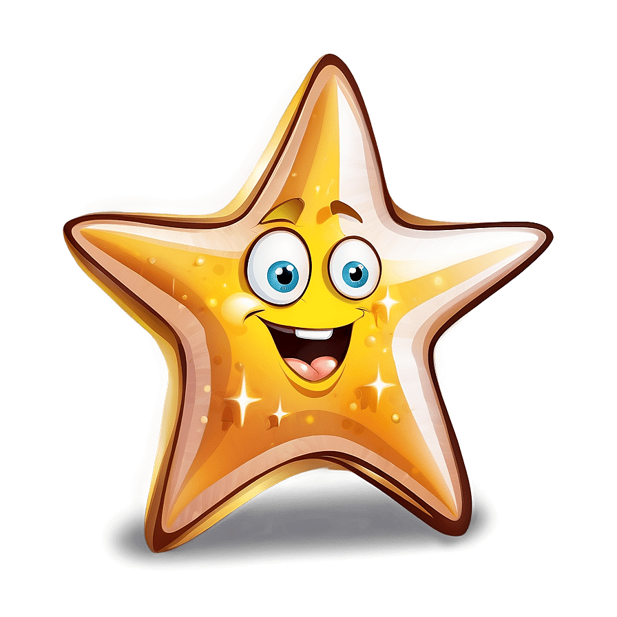 Smiling face cartoon star clipart photo