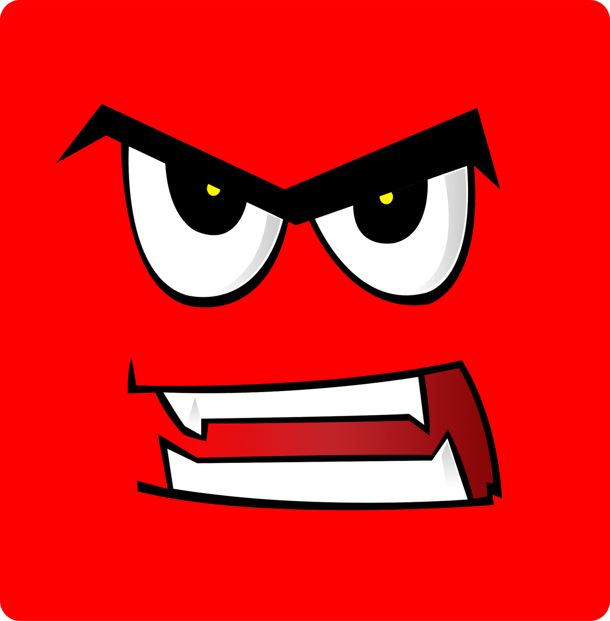 Angry anger vector clipart images