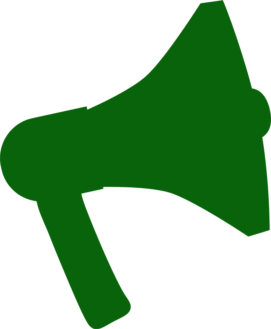 Cheer megaphone vector silhouettes clipart 13