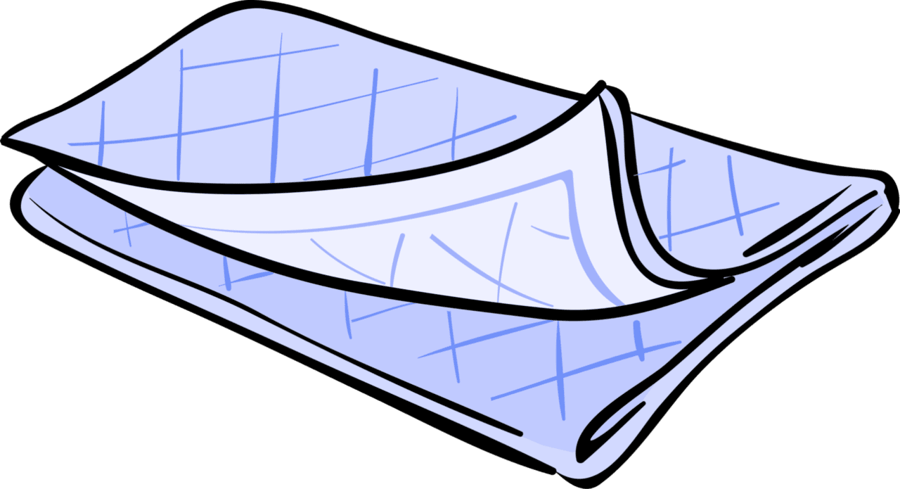 Blanket towel for drying or wiping body vector image clipart