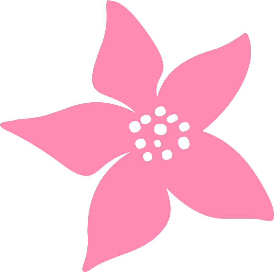 Flower outline pin page clipart logo 3