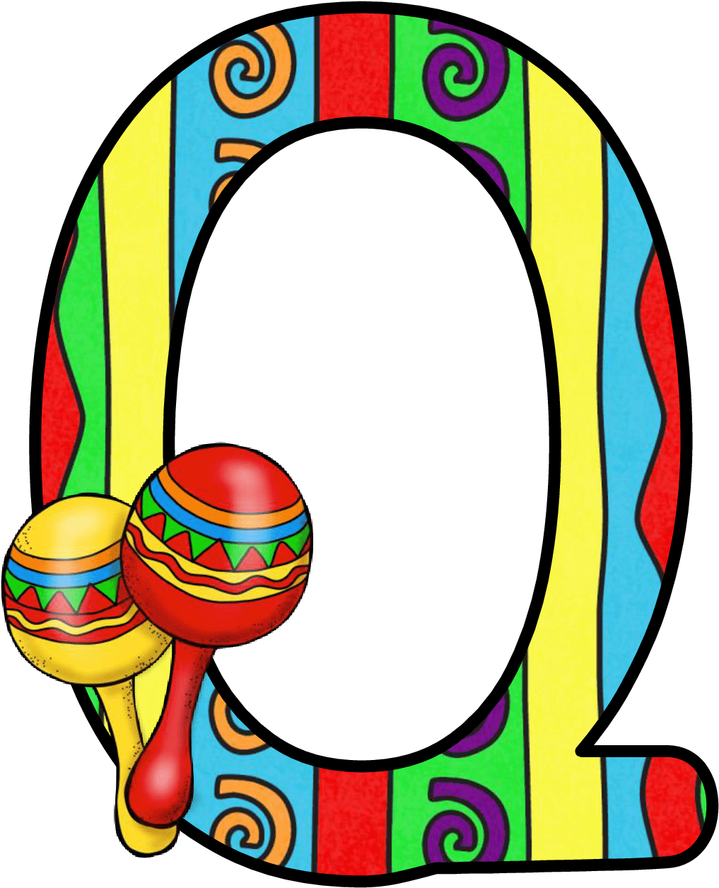 Ch alfabeto may th de kid mexican fiesta letter clipart image