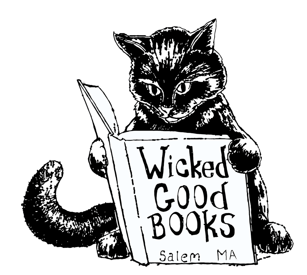 Book black and white meet the member wicked good books creative collective clipart photo