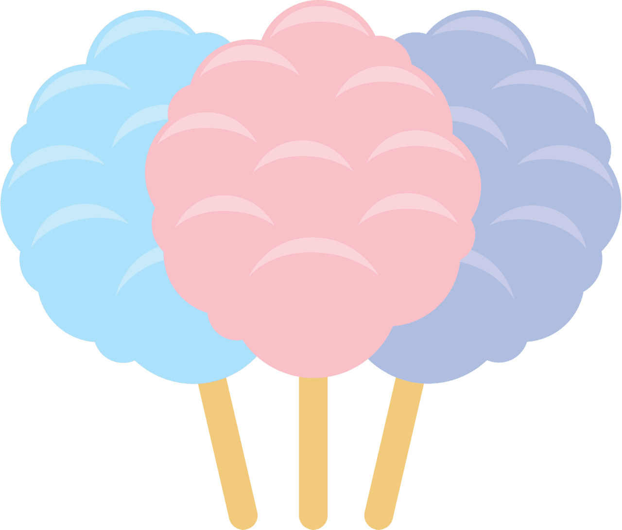 Cotton candy vector clipart images