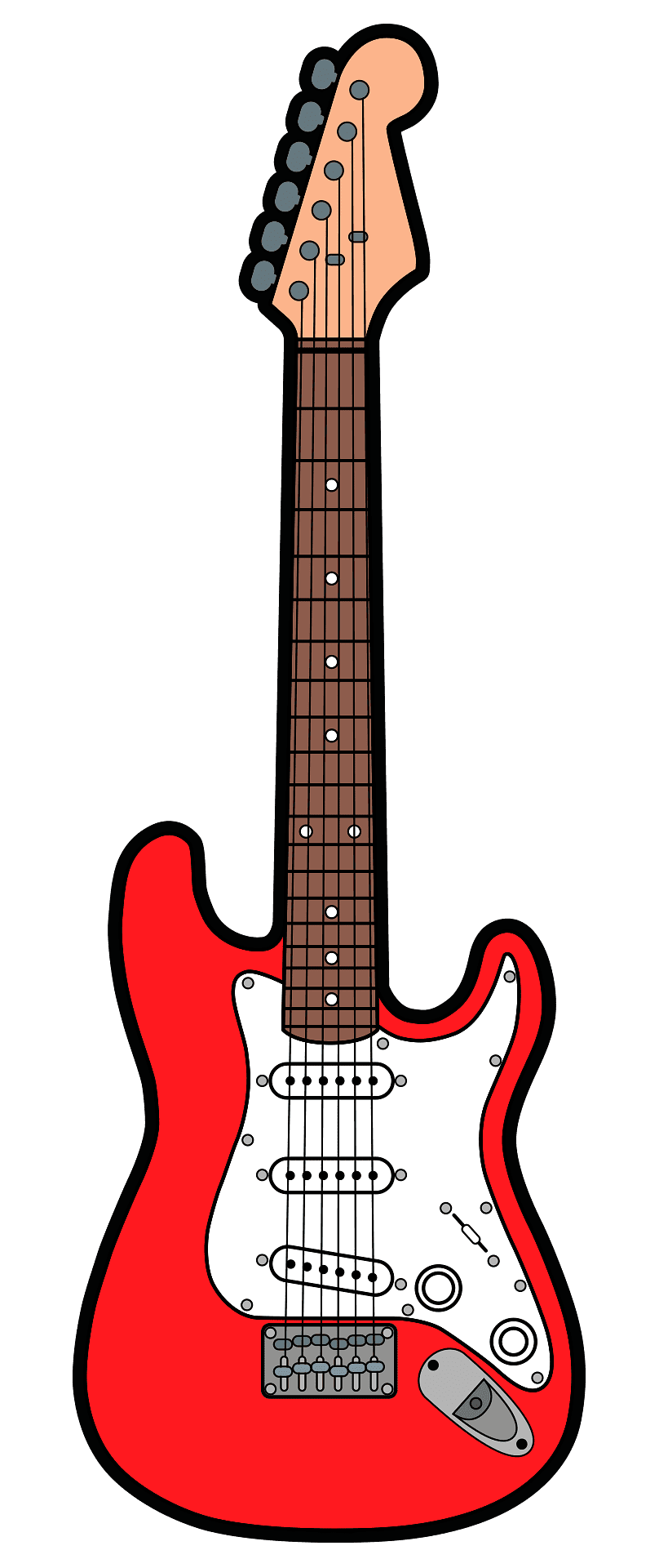 Electric guitar vector clipart images