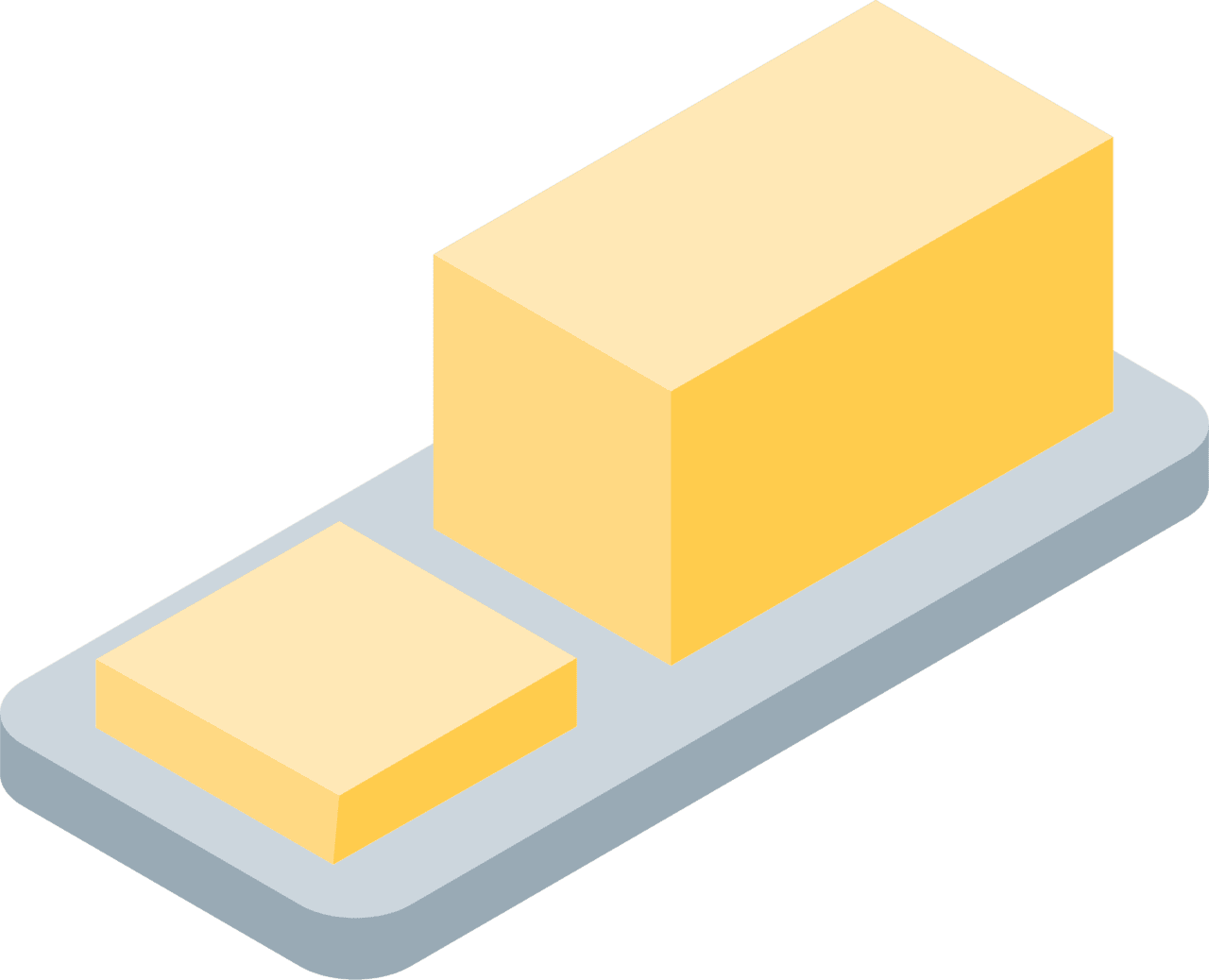 Butter emoji for clipart vector