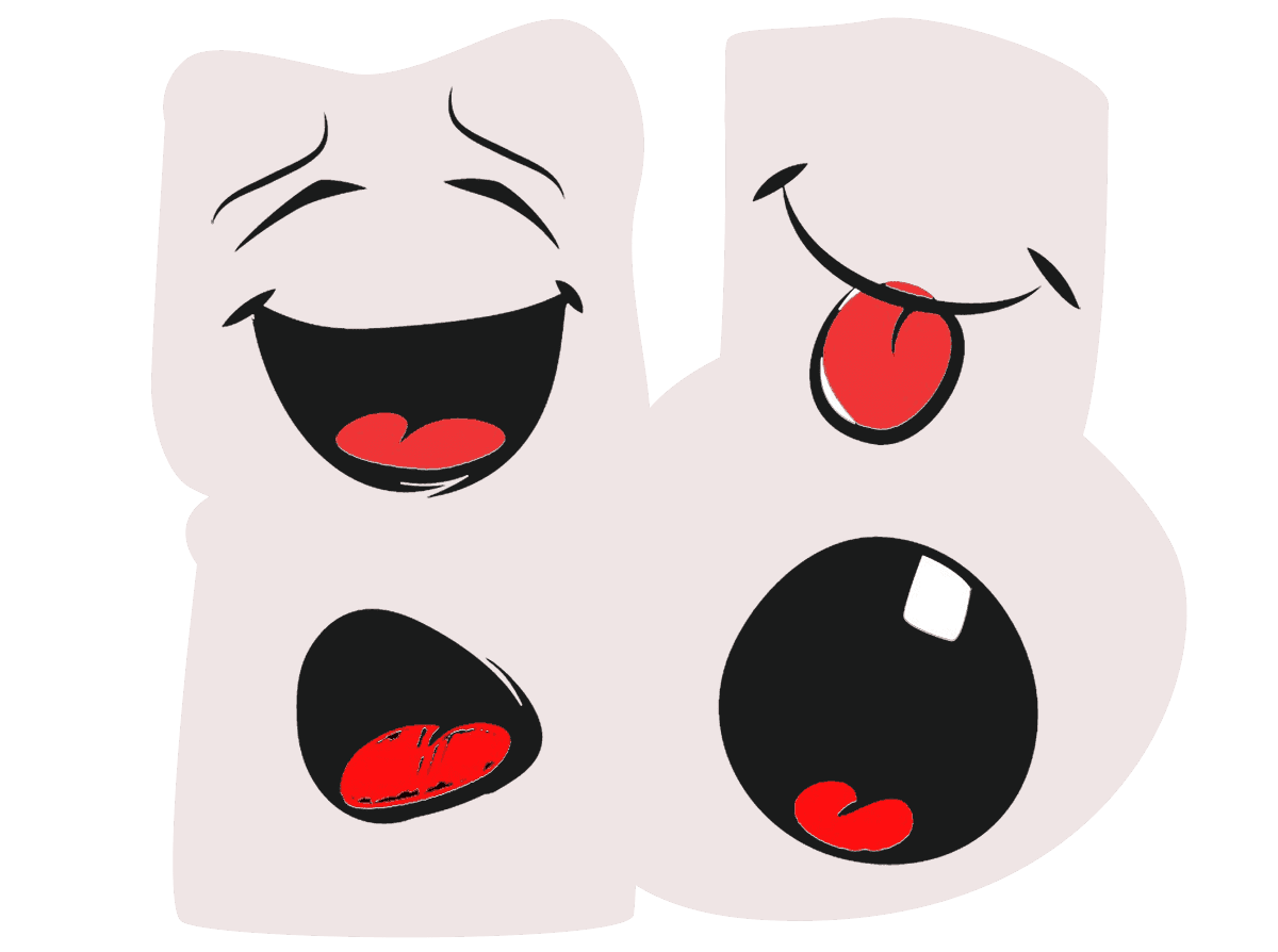 Laughter cutout all clipart clip art