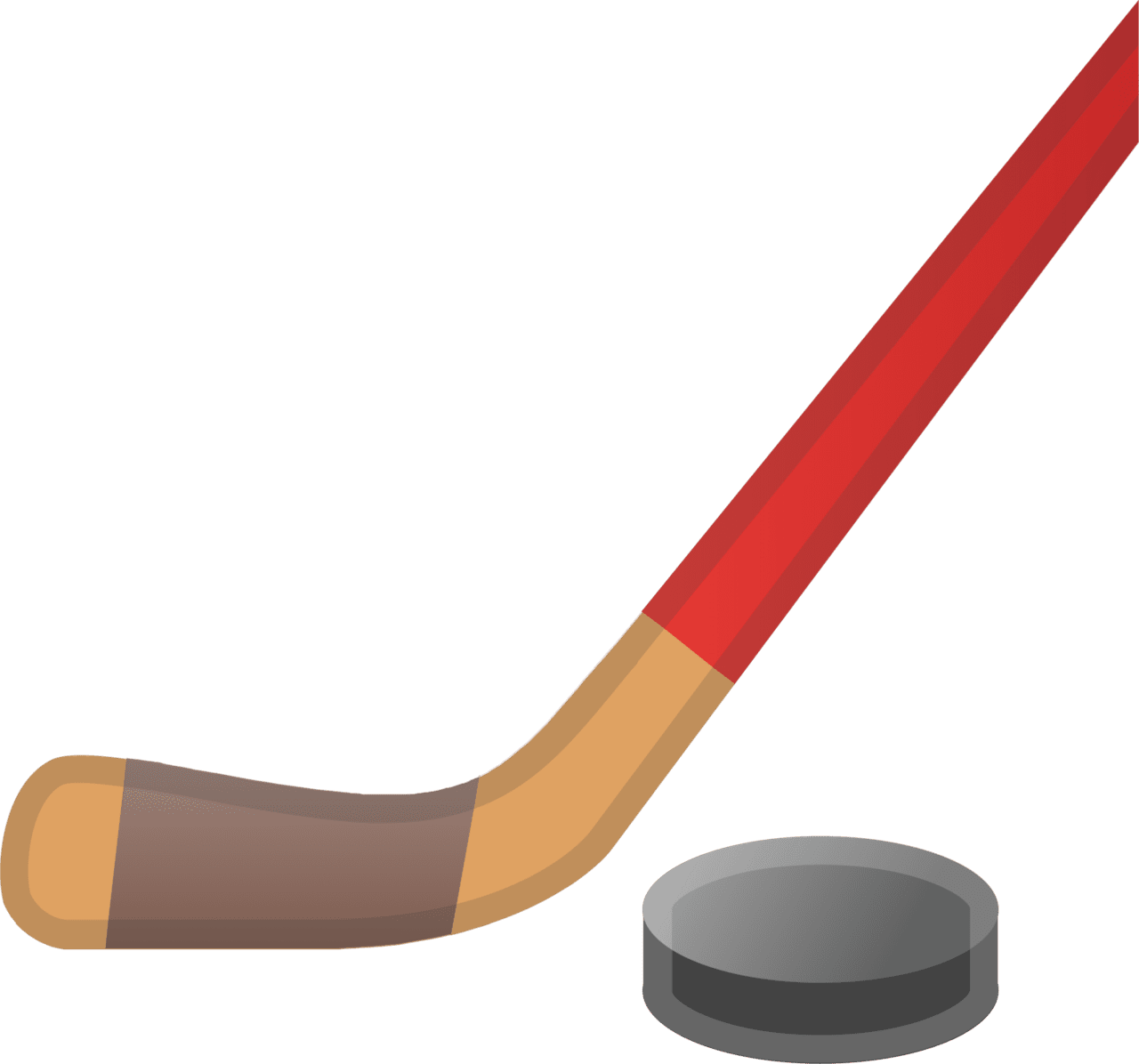 Hockey stick ice emoji for clipart transparent