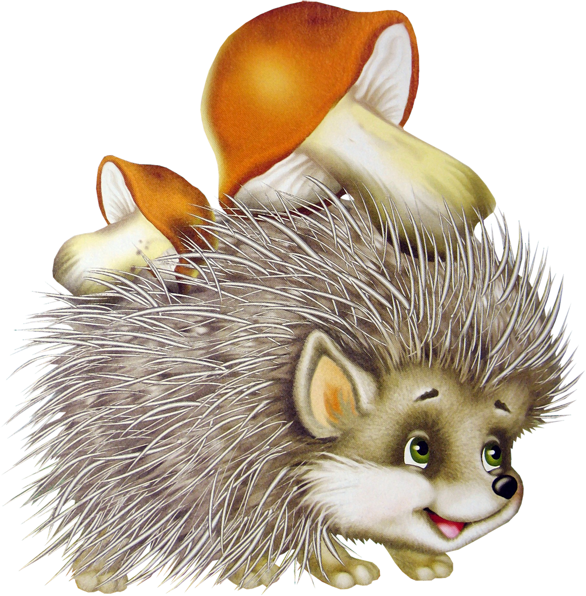 Hd hedgehog autumn clipart image