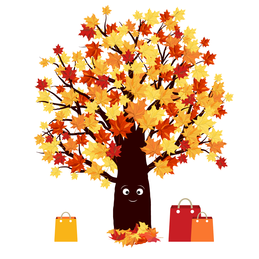 Cute fall my shop the happy maple language co clipart logo