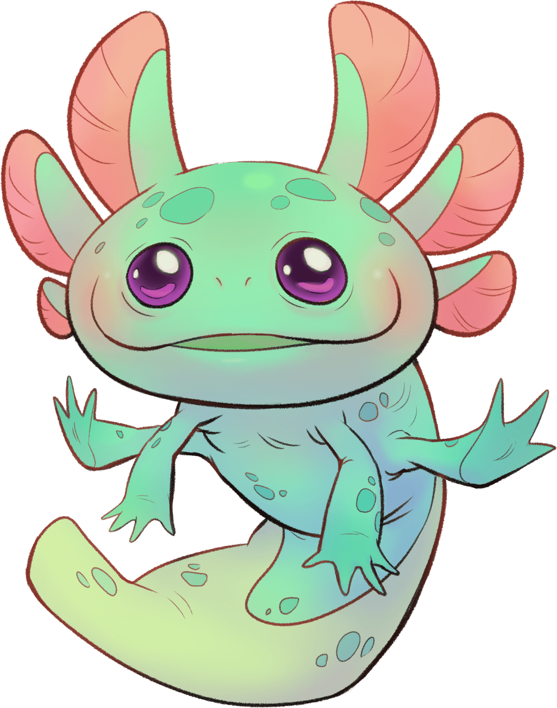 Axolotl about clipart image