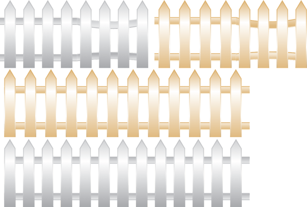 Fence wood structure vector graphic clipart