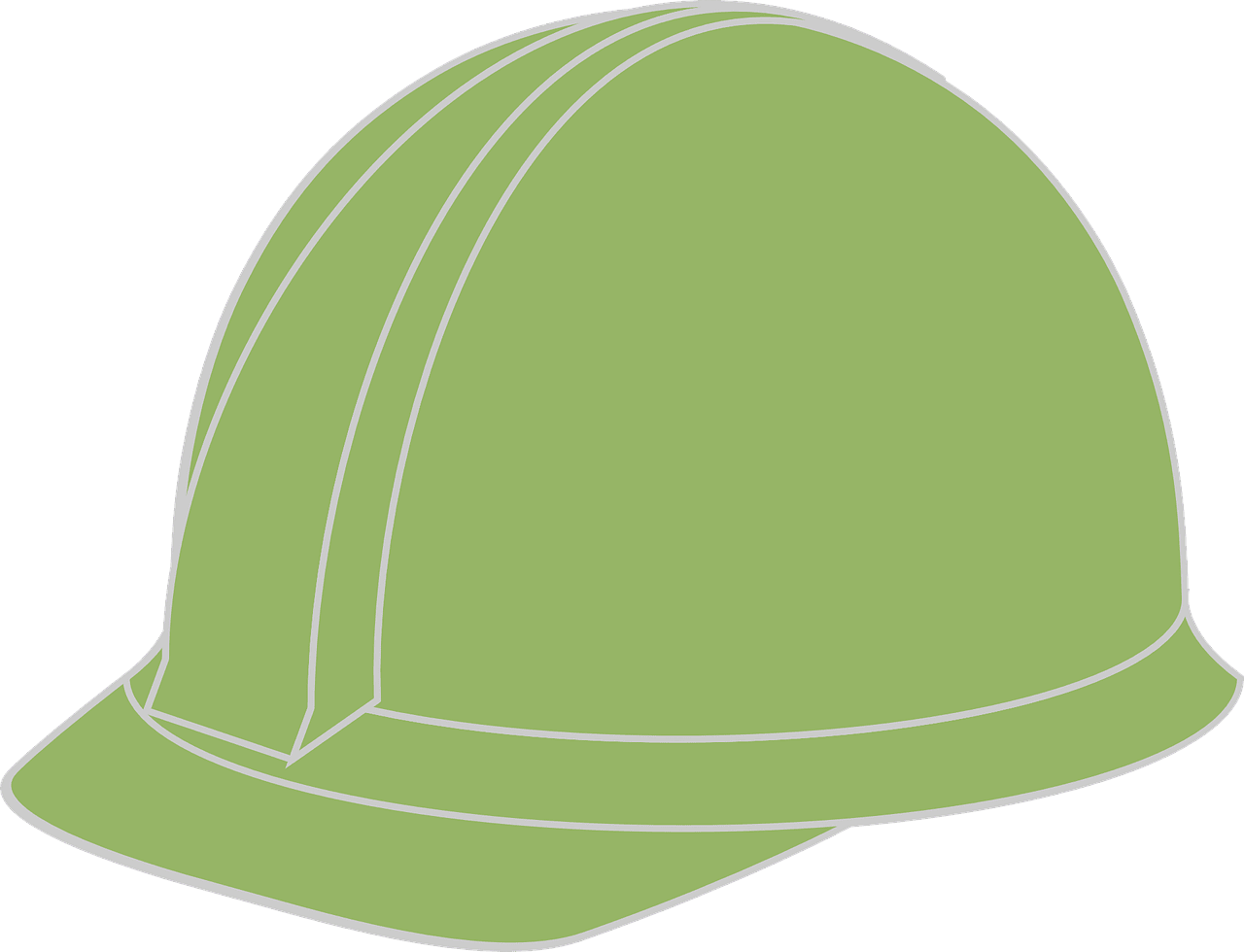 Photo of hard hat helmet green equipment safe from clipart