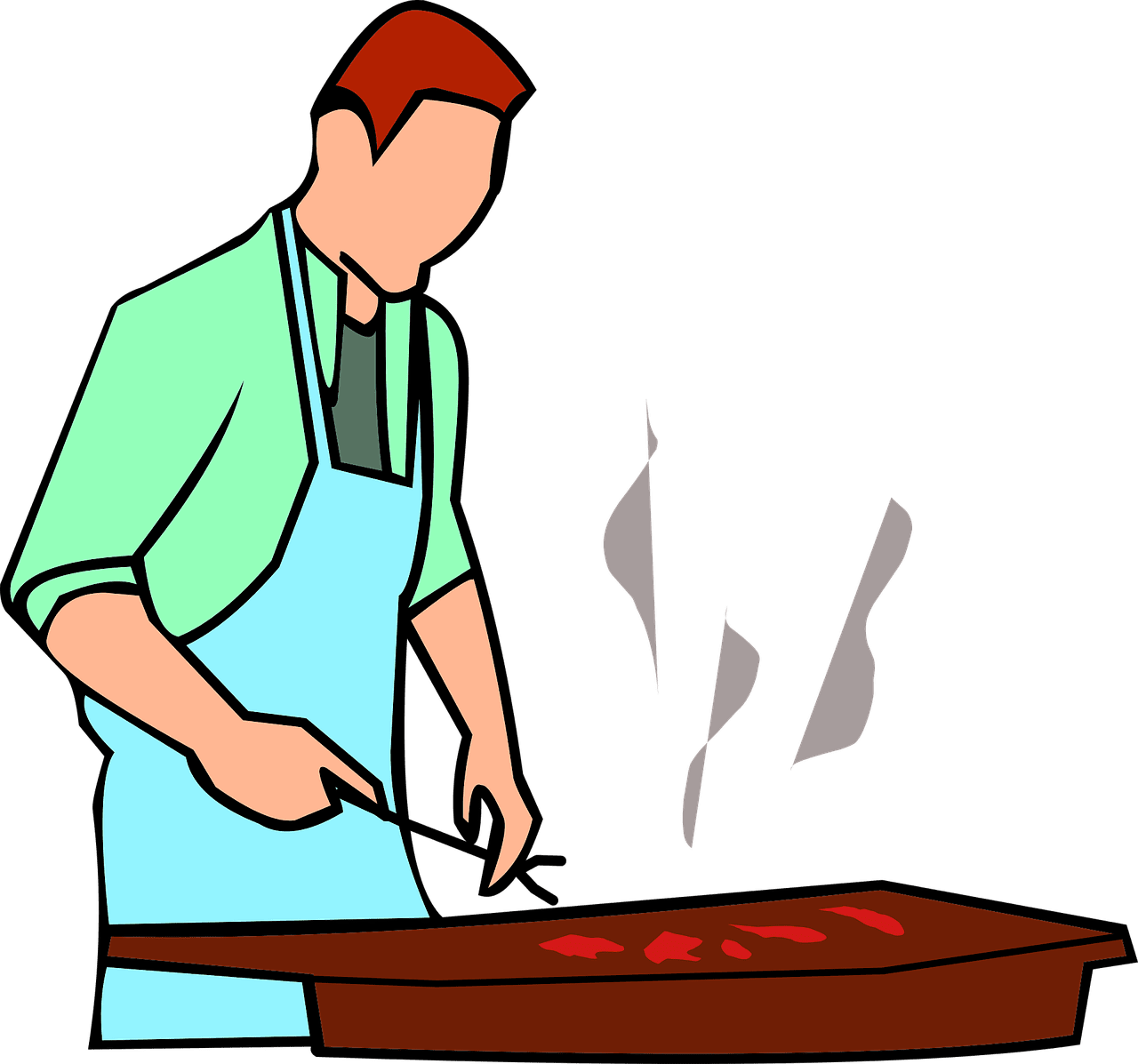 Grilling vector art graphics clipart 2