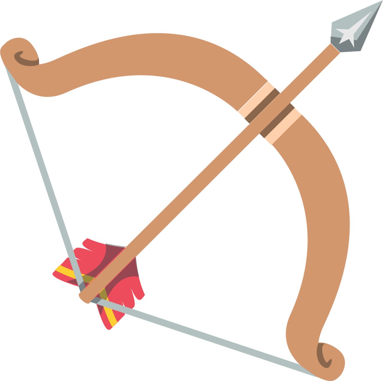 Bow and arrow emoji for clipart clip art