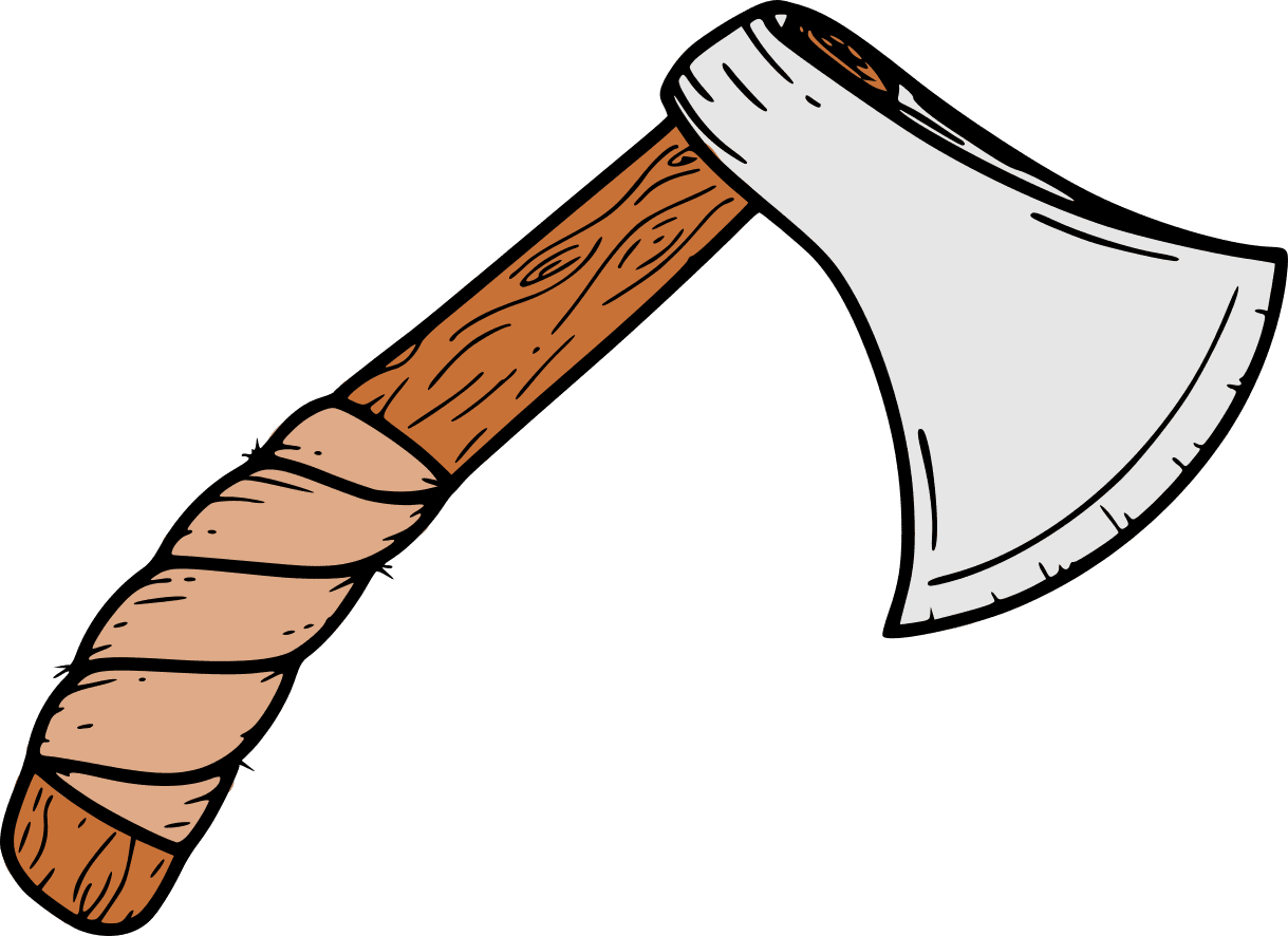 Vintage axe clipart logo