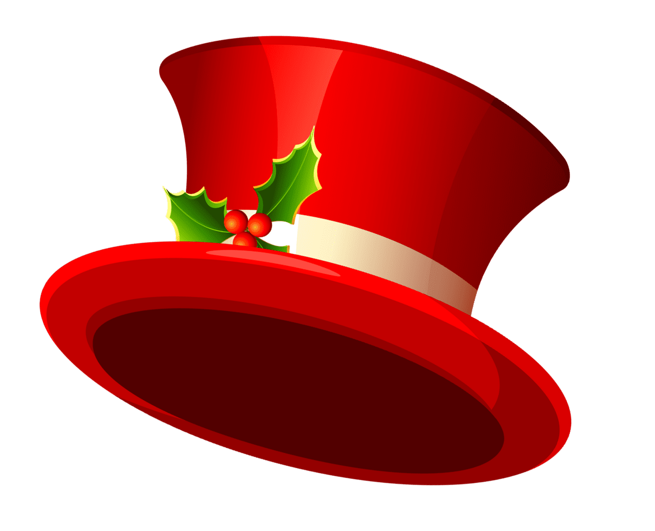 Christmas hat top clipart logo