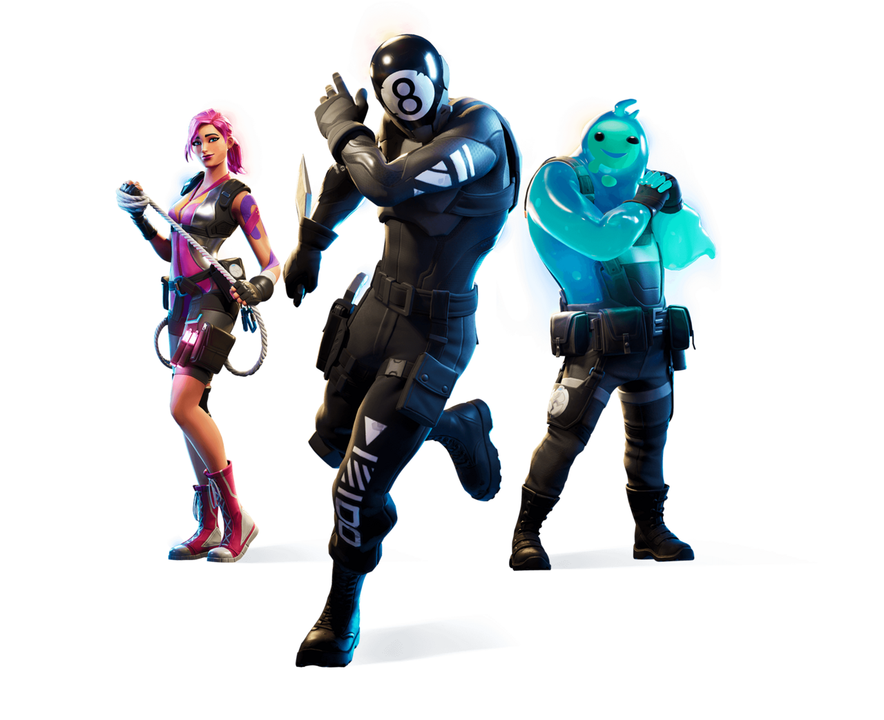 Fortnite gaming avatars and animated heroes clipart all picture