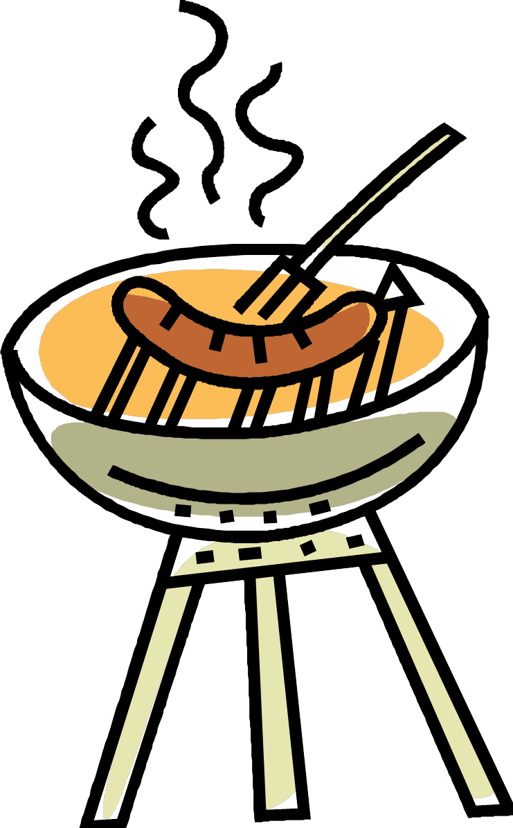 Grilling bbq clipart sausage sizzle image with no background