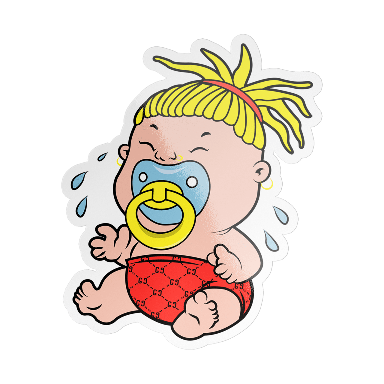 Fat nick crying baby sticker clipart photo