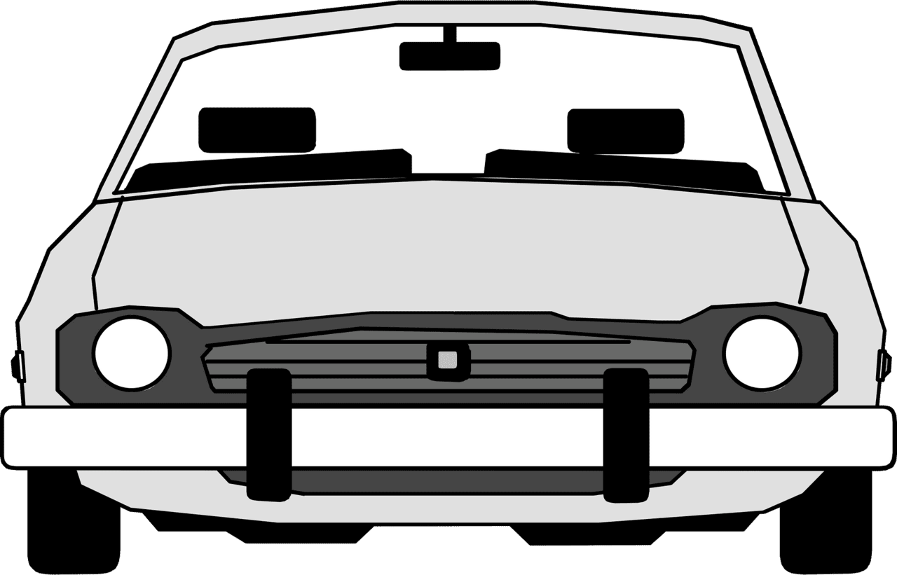 Black and white of cars car vector clipart images 3