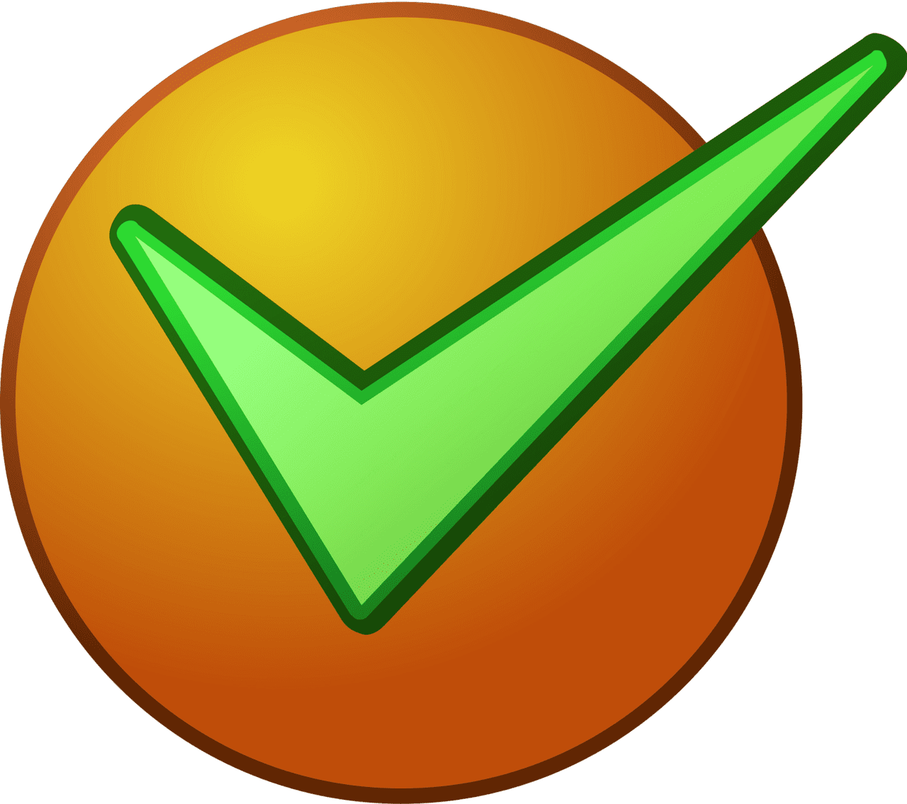 Tick symbol vector clipart images