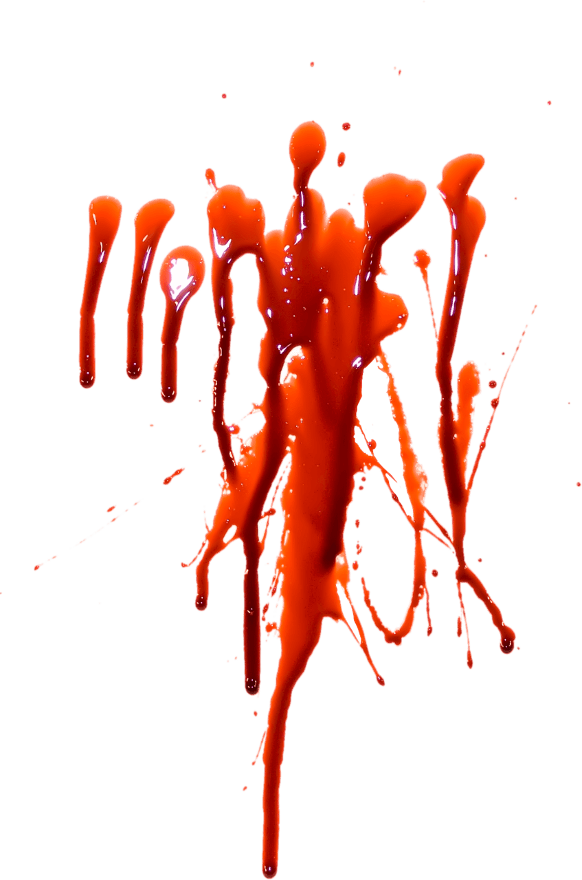 Blood splatter large clipart image