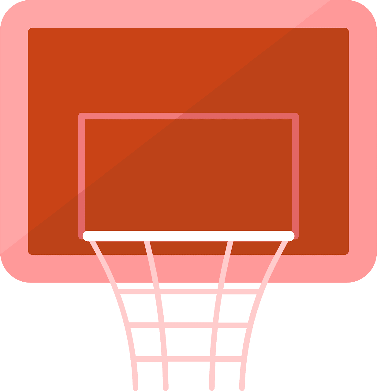 Basketball goal backboard vector clipart images