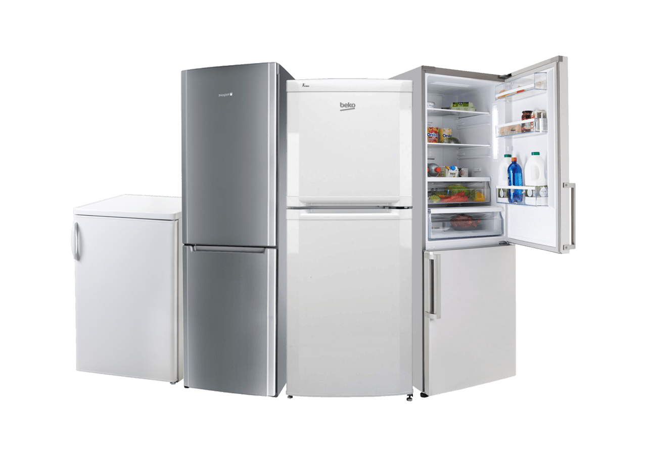 Fridge refrigerator for food storage and cooling clipart all background