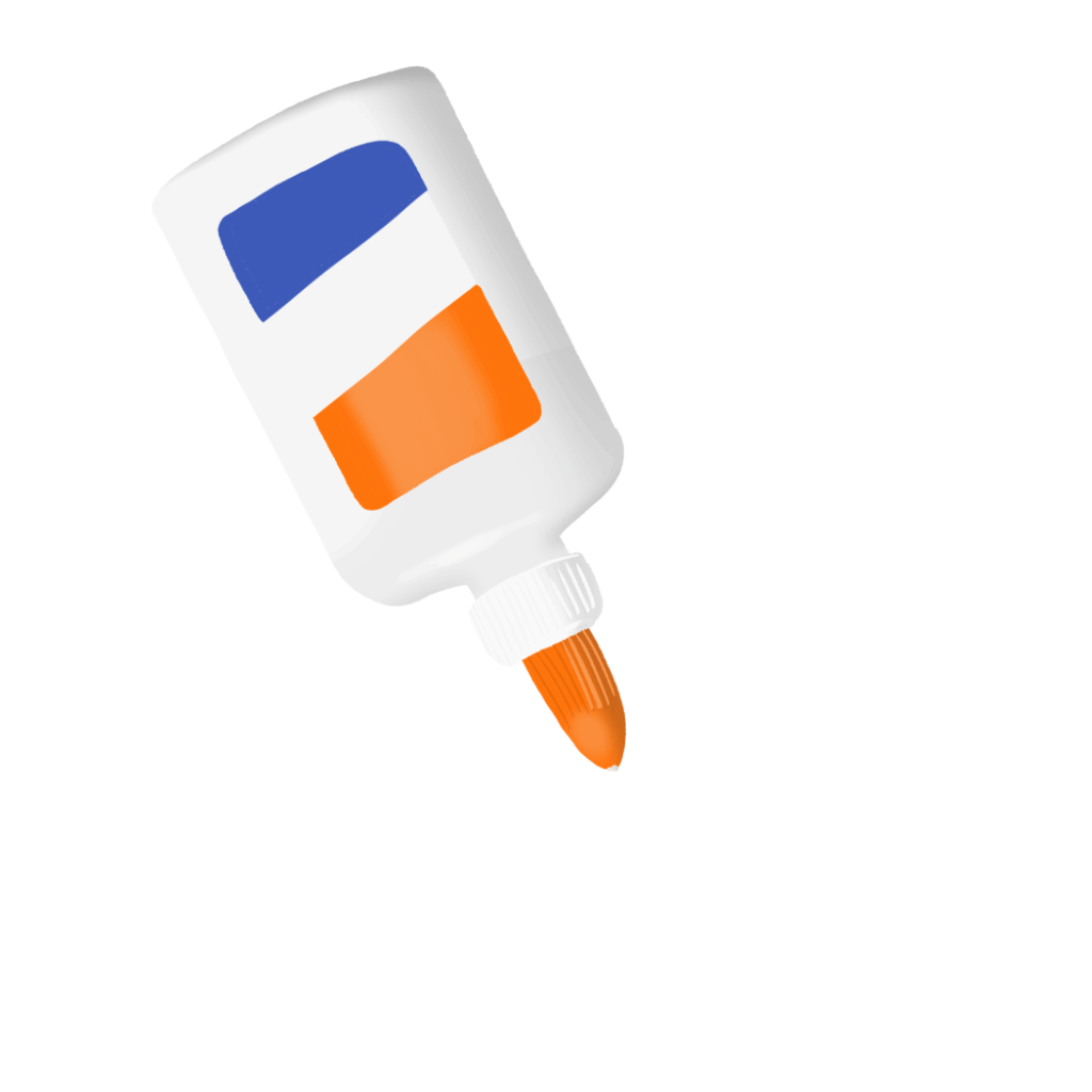 Glue school supplies clipart vector