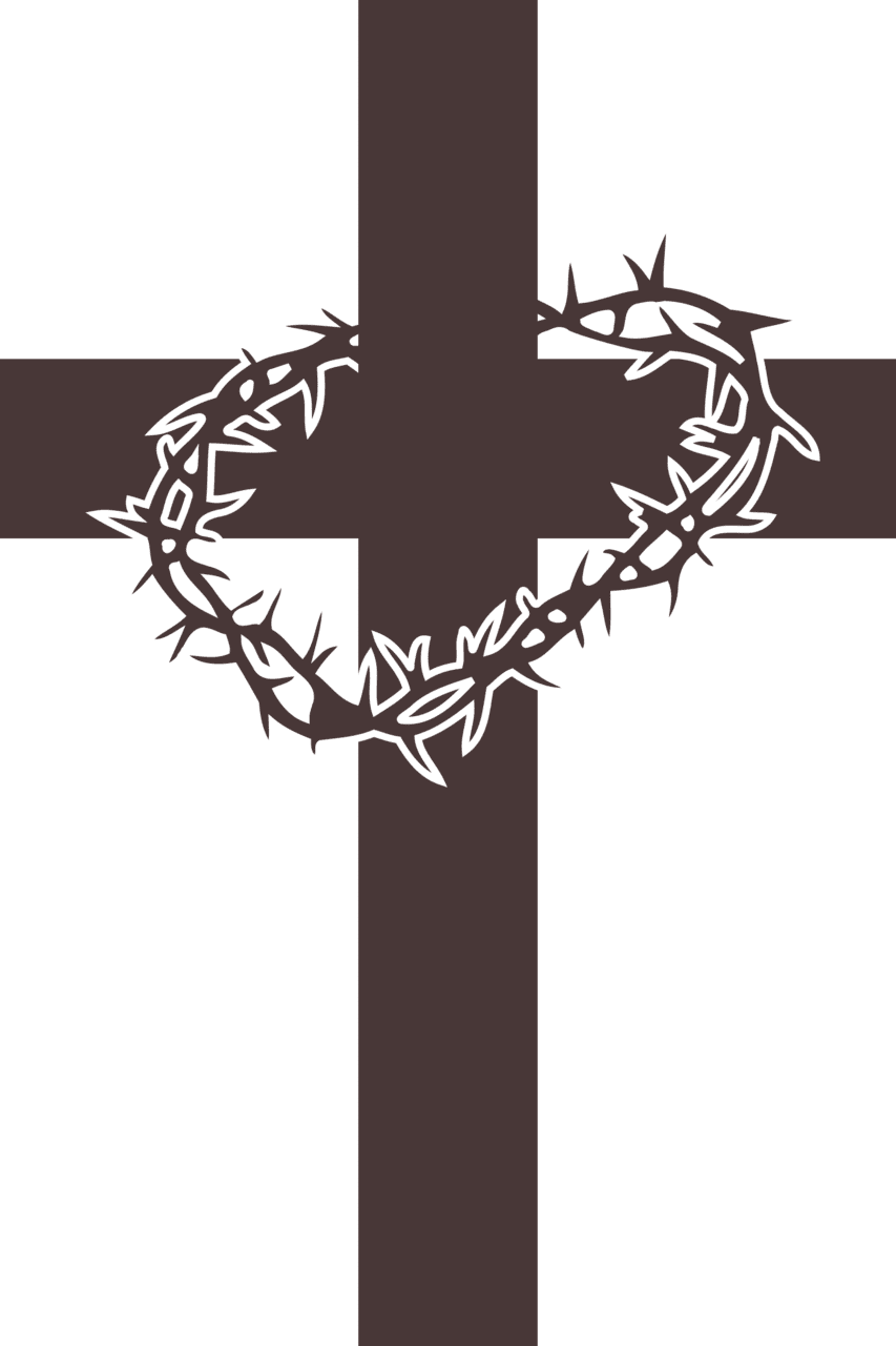 Cross black and white thorns vector clipart image photo cc images