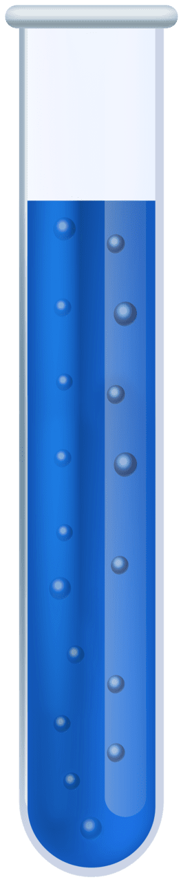 Testing blue liquid sample in test tube clipart best image