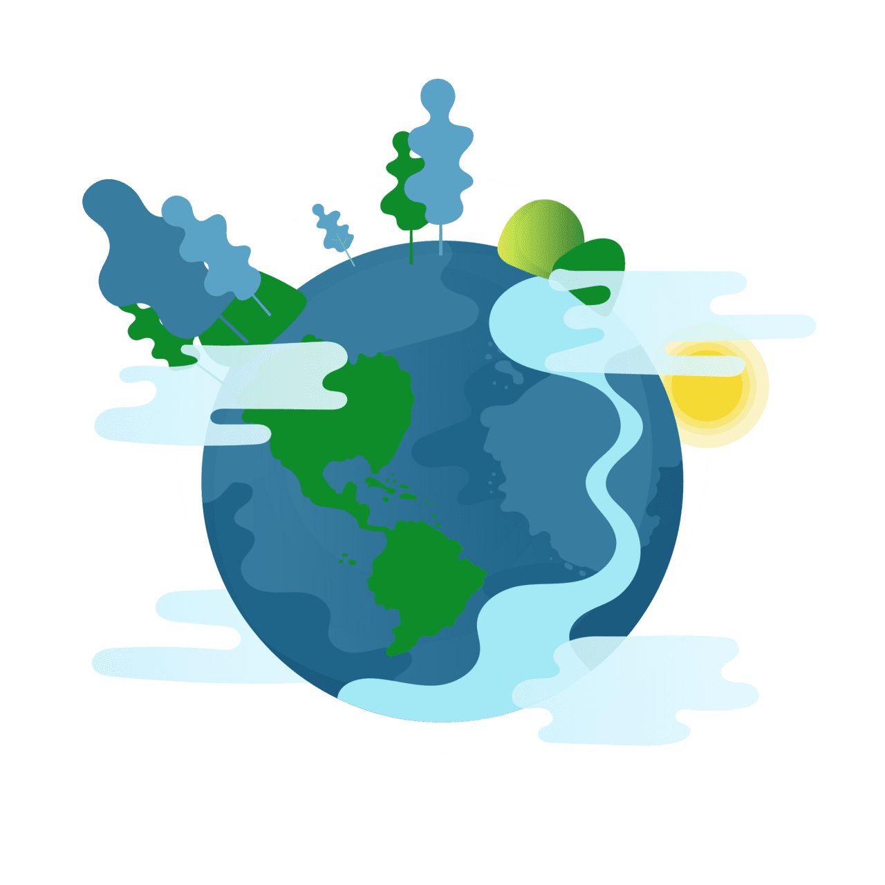 Celebrate earth day communities for recycling clipart background