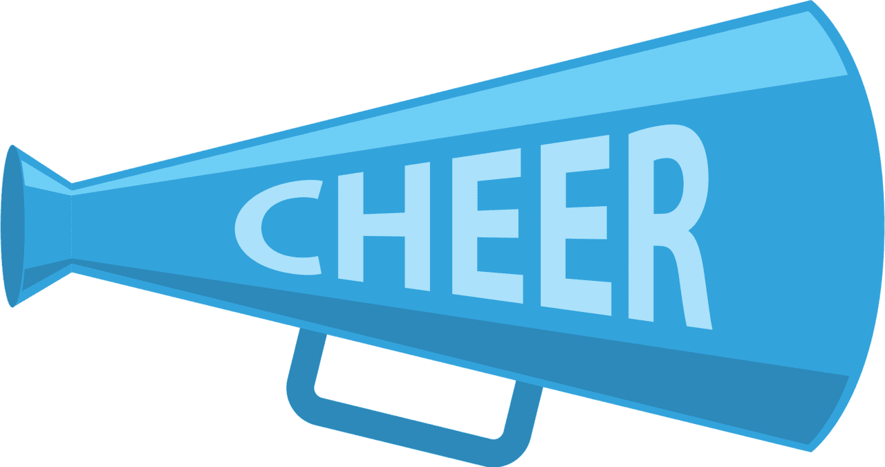 Cheer megaphone vector clipart images