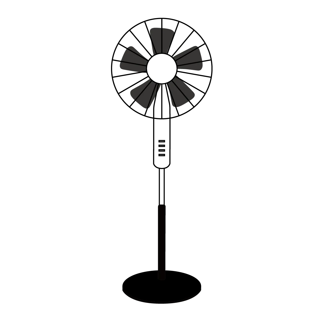 Electric fan and portable air conditioner manufacturer clipart image