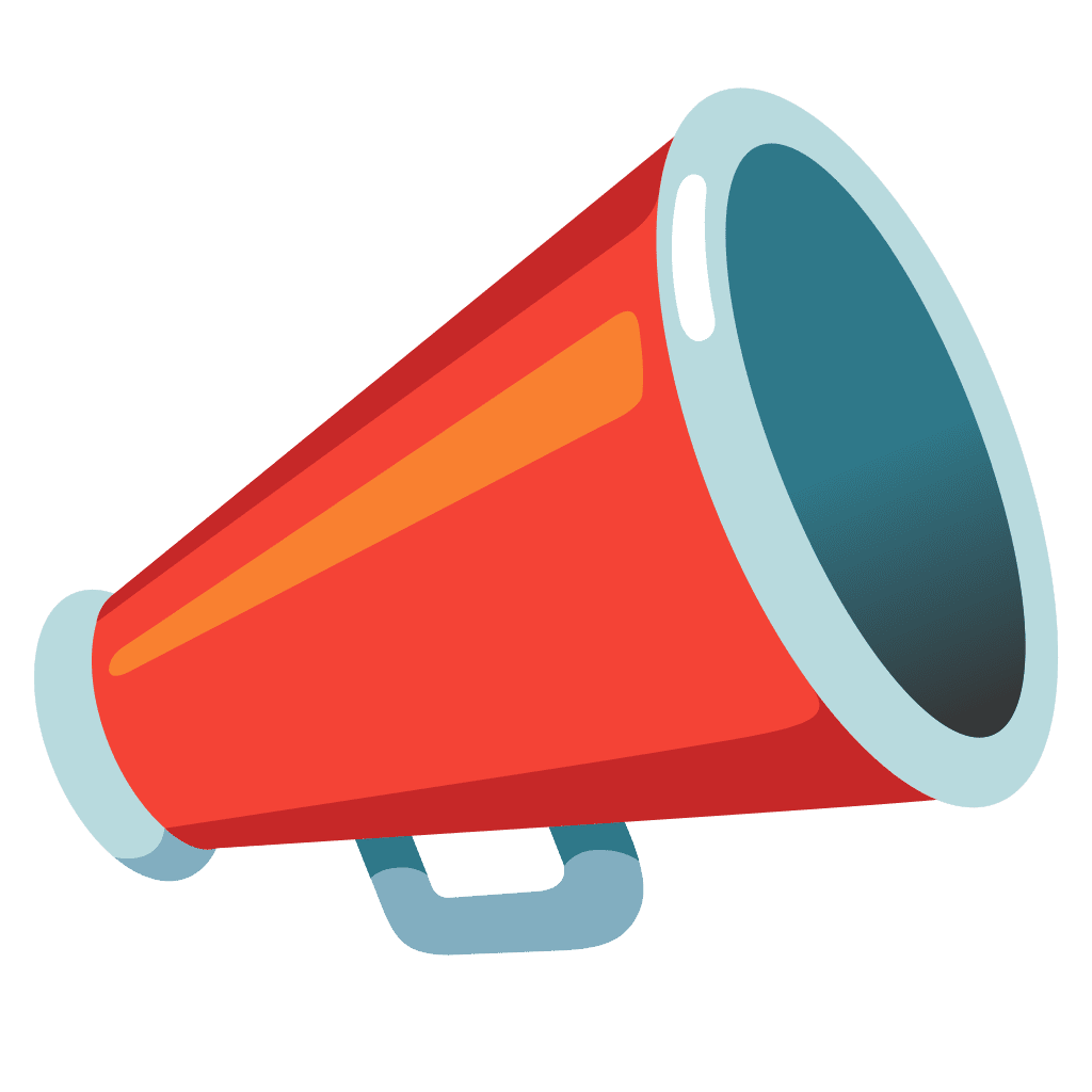 Announcement megaphone emoji clipart clip art