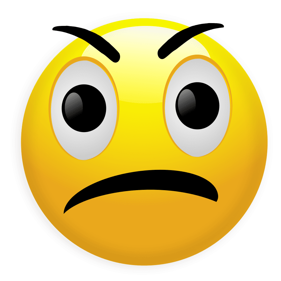Angry emotions clipart background