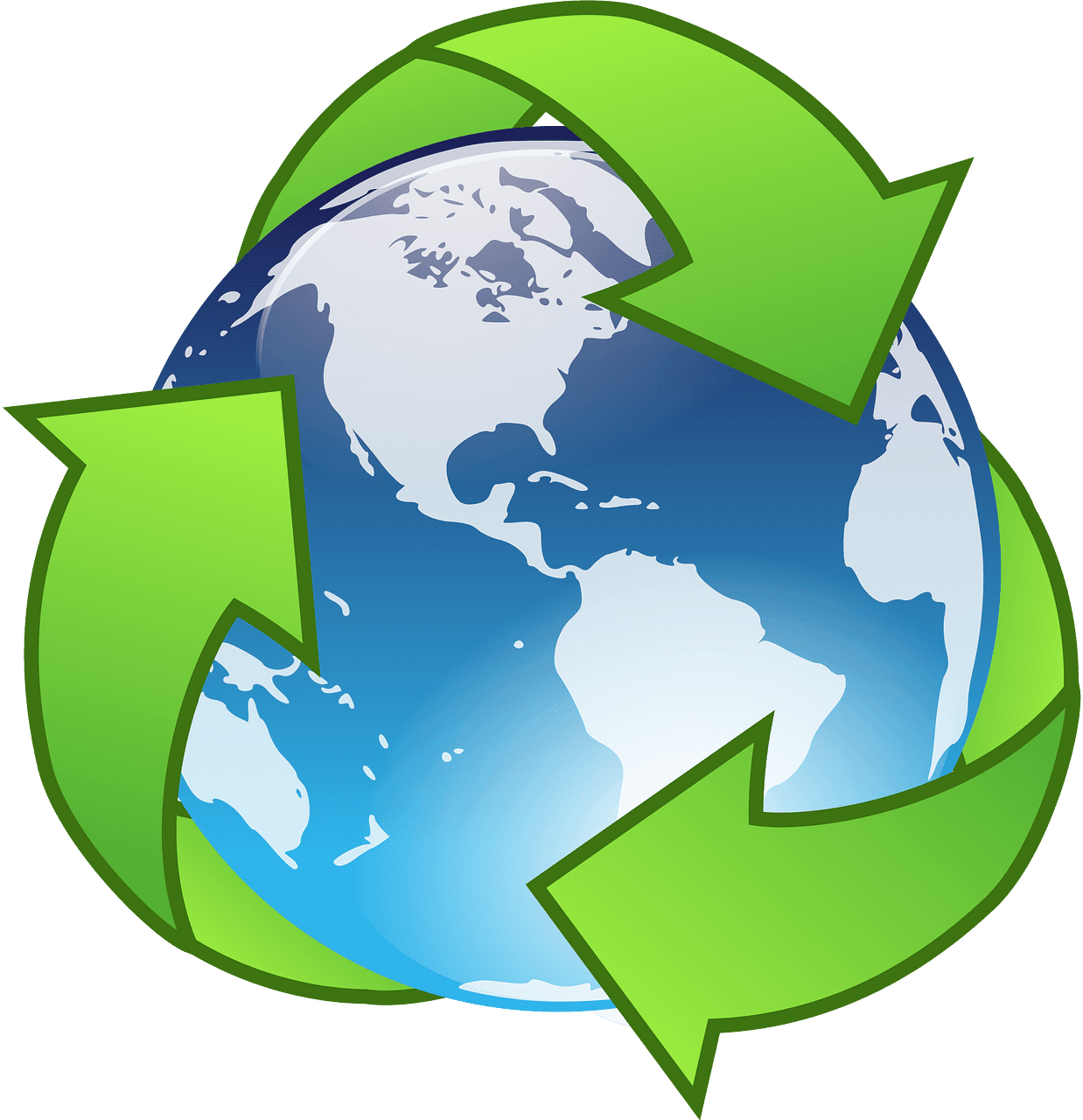 Earth day recycle vector clipart images