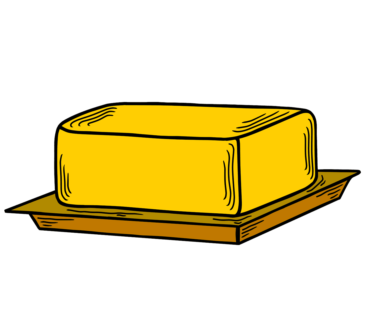 Butter dairy products image clipart