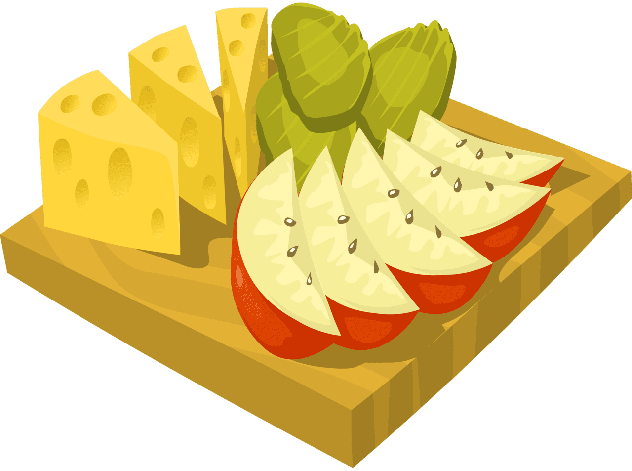 Healthy food snack pack vector clipart images