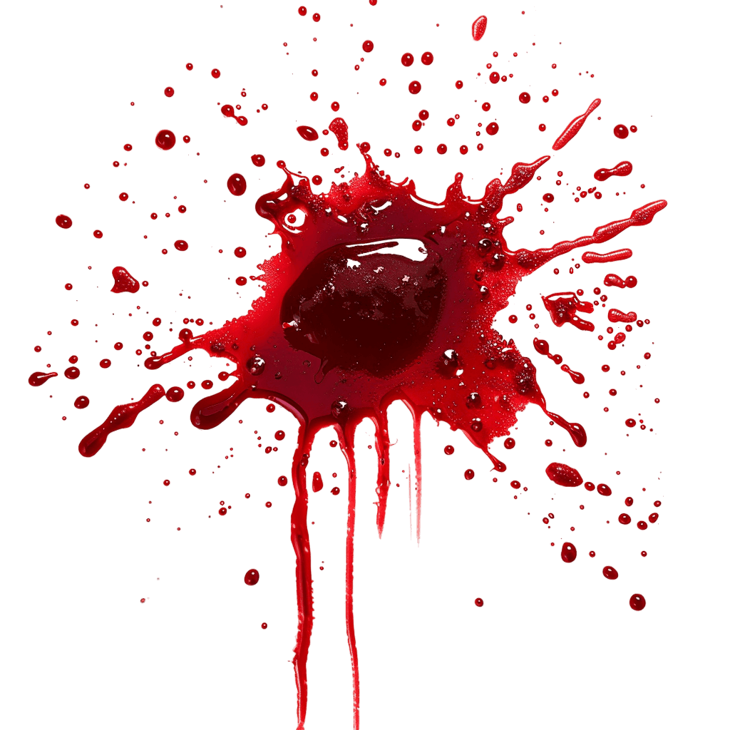 Blood splat rose clipart vector
