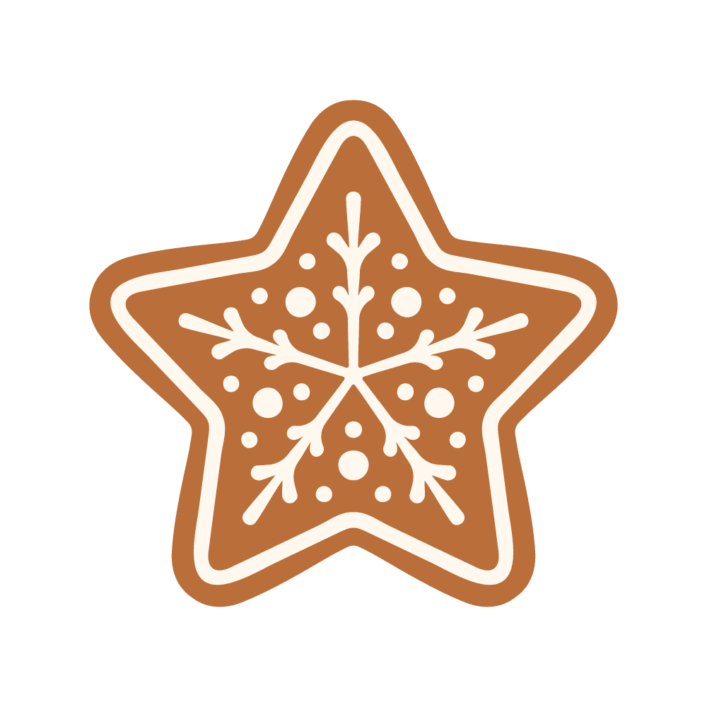 Christmas cookie star clipart clip art