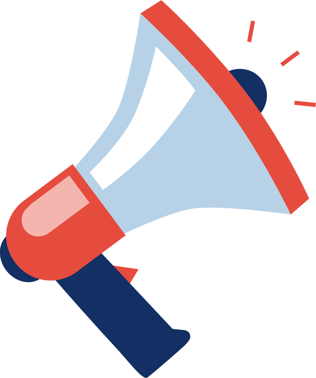 Announcement megaphone vector clipart images 3