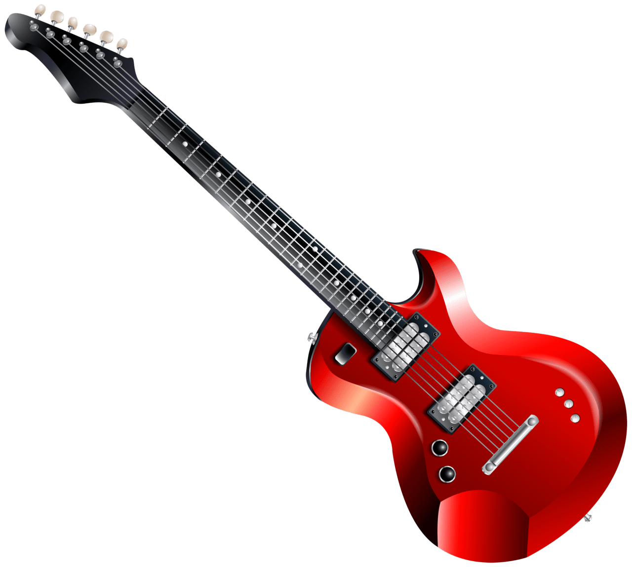 Red electric guitar clipart best logo