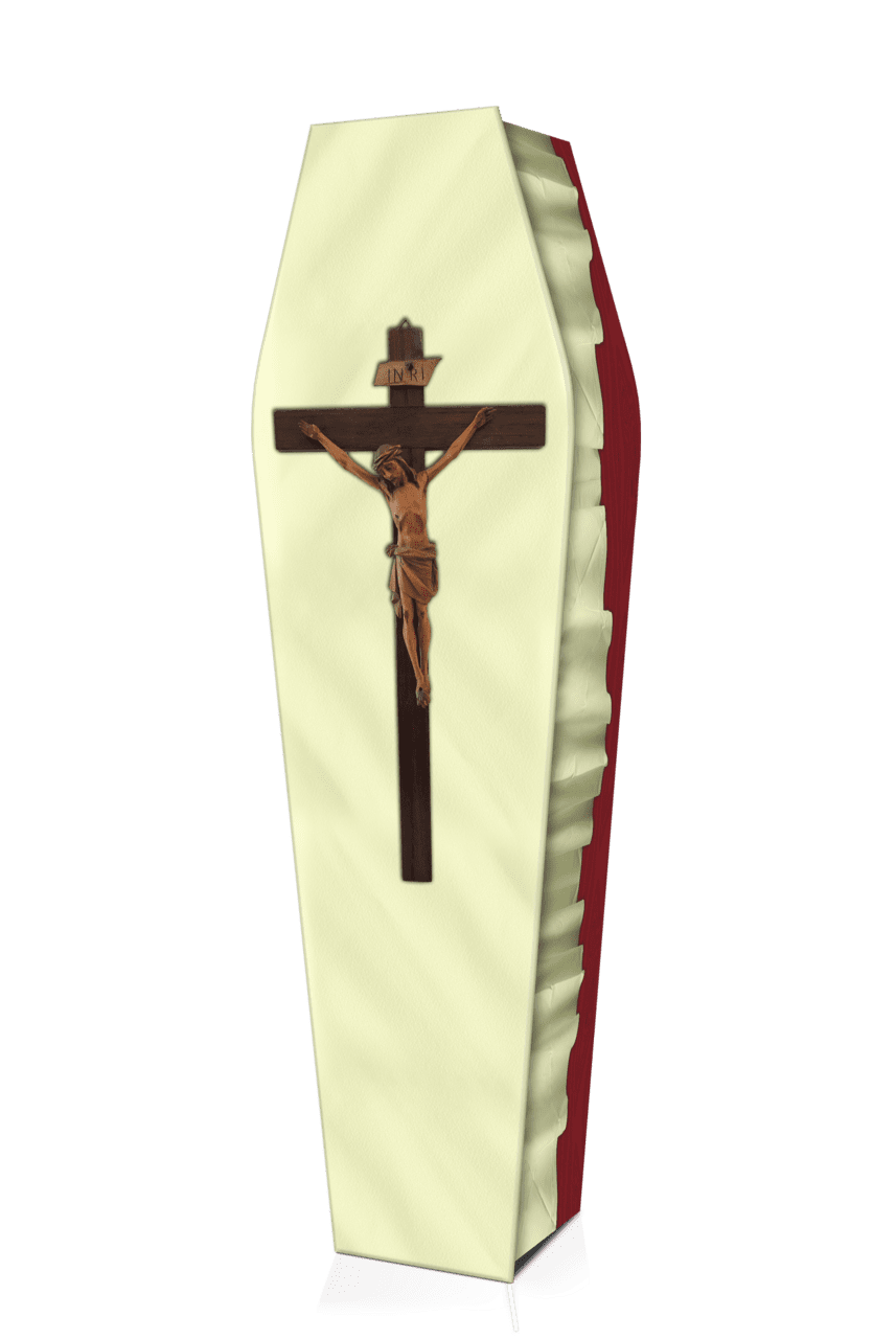 Simply faith coffin expression clipart logo