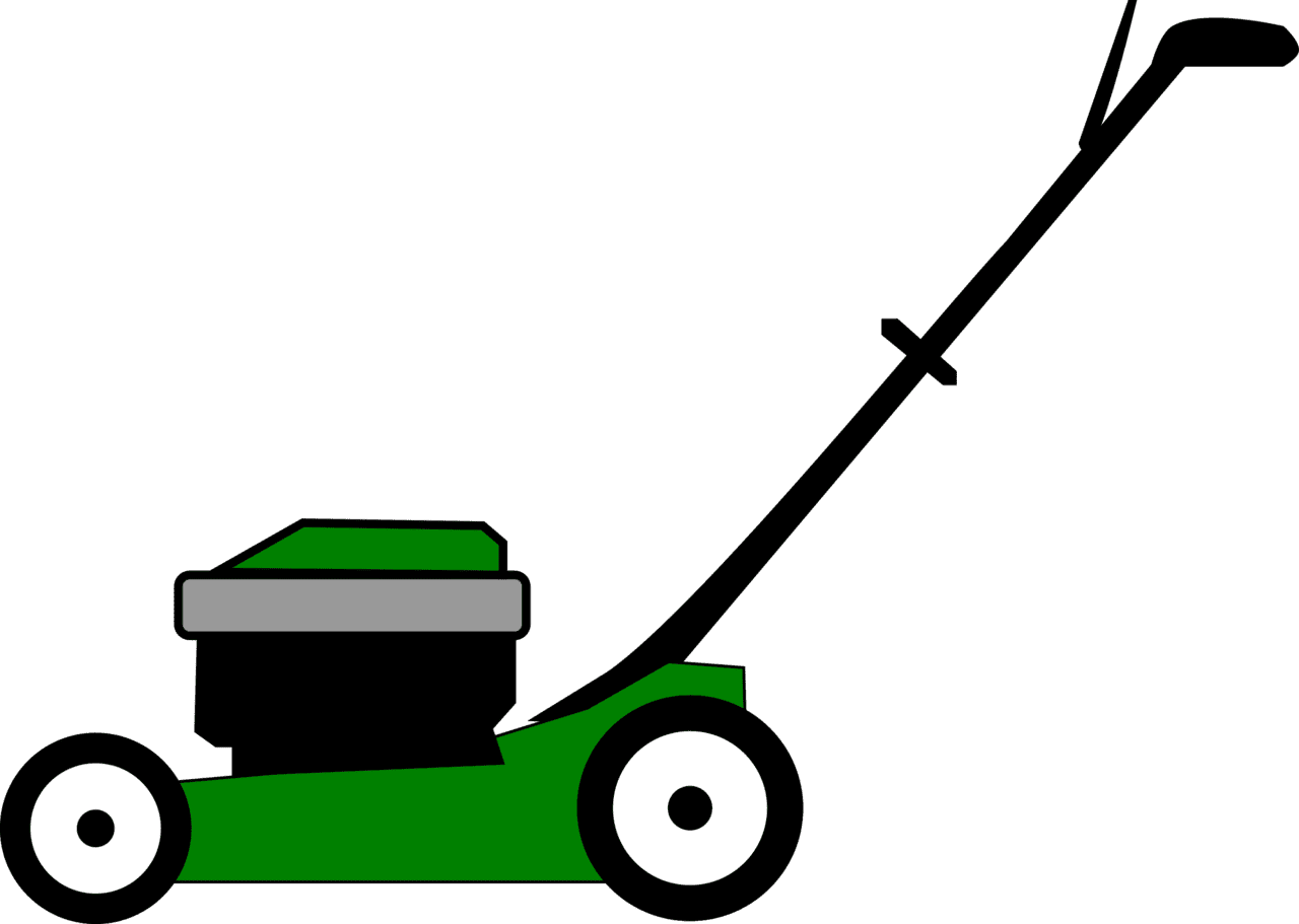Mowing grass lawnmower vector clipart image photo cc images
