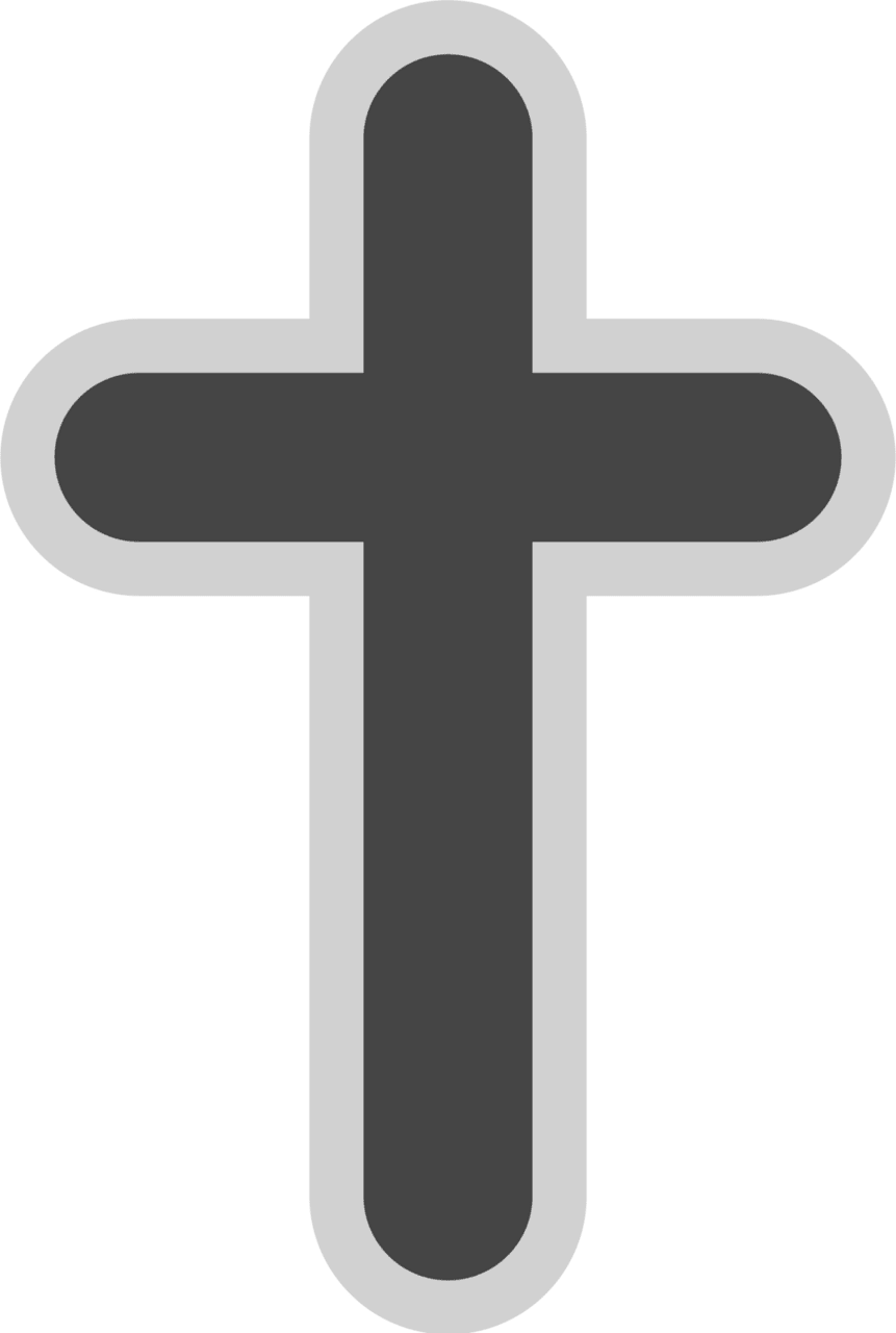 Cross black and white crucifix for clipart photo