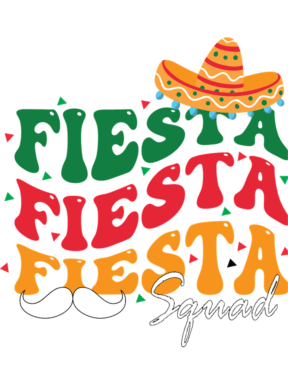 Groovy fiesta squad cinco de mayo womens inspire uplift clipart background