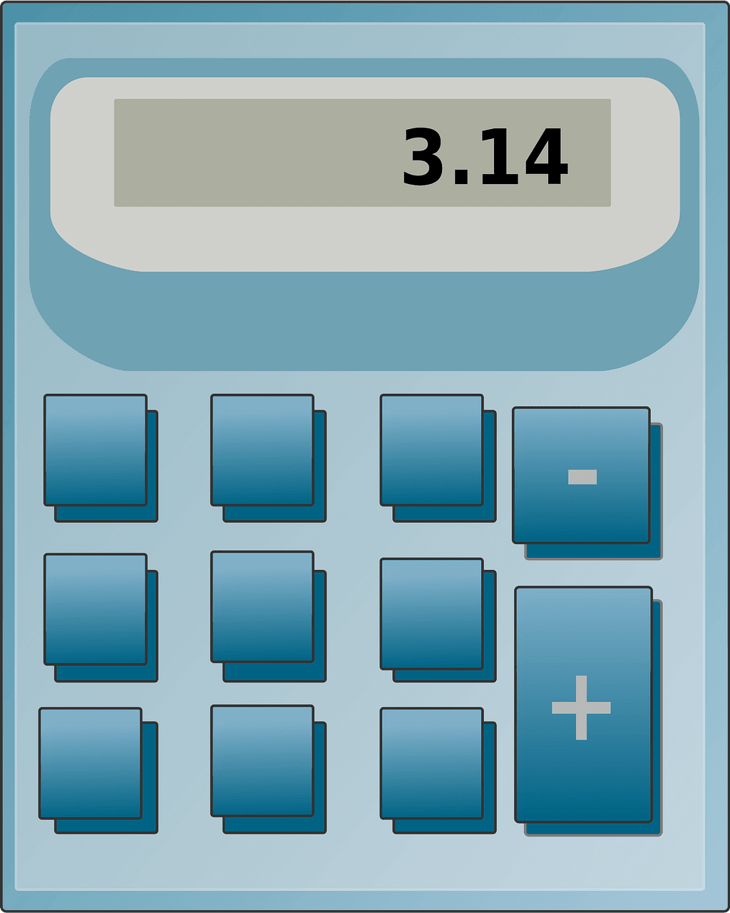 Calculator vector clipart images 14