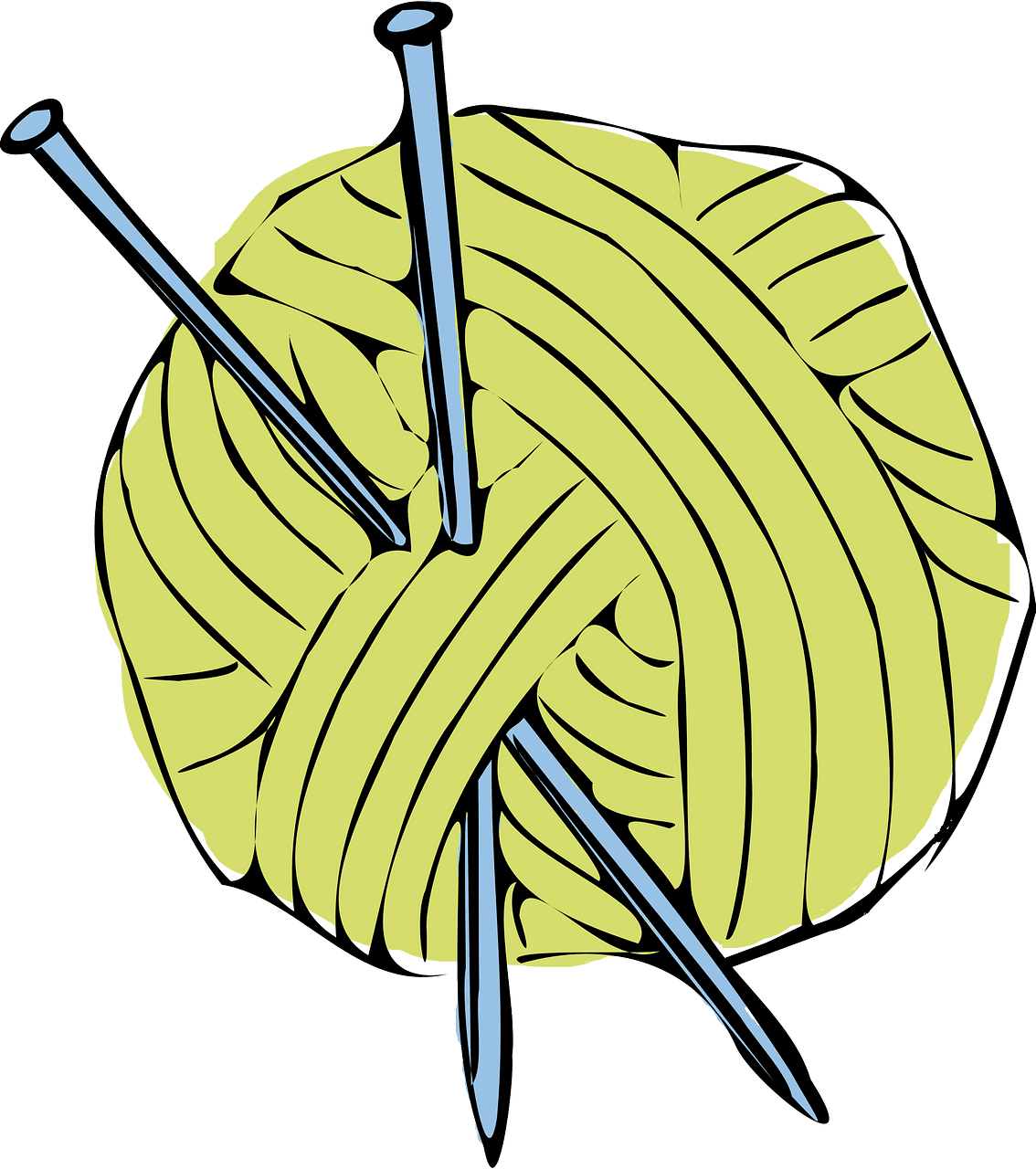 Crochet knitting vector clipart images